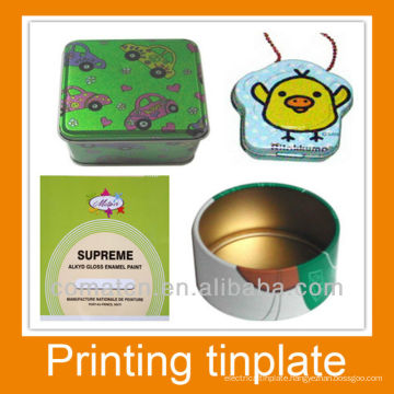 printing and lacquering tinplate / ETP for gift cans